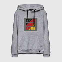 Толстовка-худи хлопковая мужская Коробка DSG, цвет: меланж