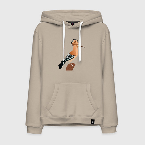 Мужская толстовка-худи Удод / Миндальный – фото 1