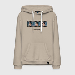 Толстовка-худи хлопковая мужская Jungkook BTS, цвет: миндальный