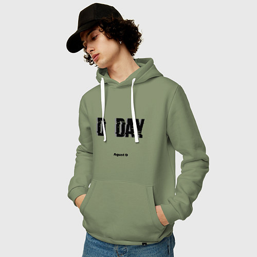 Мужская толстовка-худи D DAY Agust D / Авокадо – фото 3