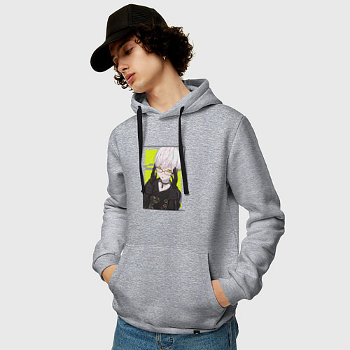 Мужская толстовка-худи Андройд 9S / Меланж – фото 3