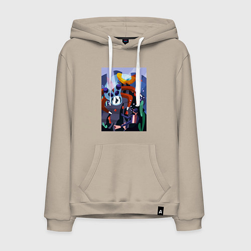 Мужская толстовка-худи Subnautica морские чудовища / Миндальный – фото 1