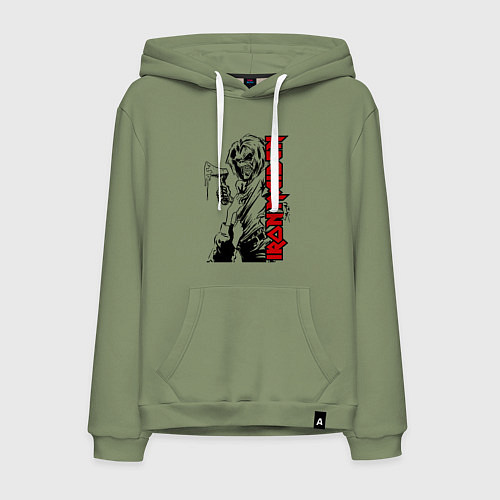 Мужская толстовка-худи Iron maiden fans / Авокадо – фото 1