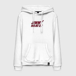 Толстовка-худи хлопковая мужская Jimmy Heat 22, цвет: белый
