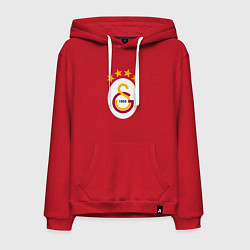 Толстовка-худи хлопковая мужская Galatasaray fc sport, цвет: красный