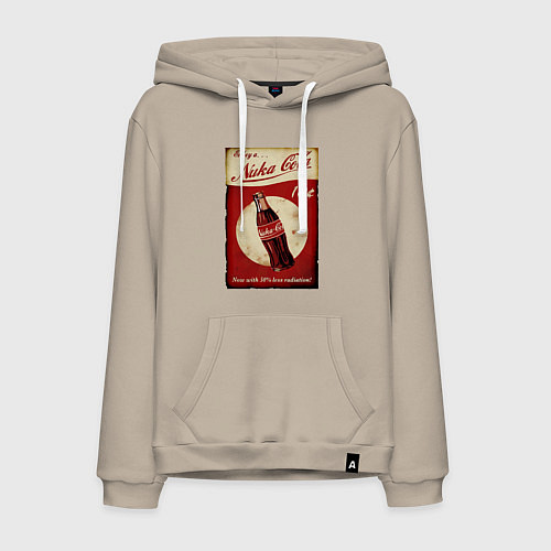 Мужская толстовка-худи Nuka cola price / Миндальный – фото 1