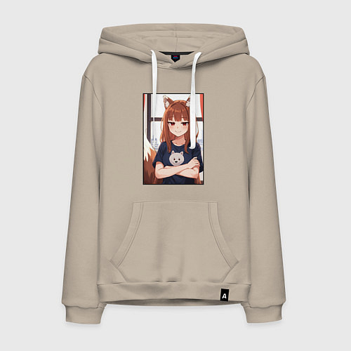 Мужская толстовка-худи Spice and Holo / Миндальный – фото 1