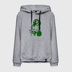 Толстовка-худи хлопковая мужская Go Celtics, цвет: меланж