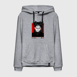 Толстовка-худи хлопковая мужская Чосо - Магическая битва, цвет: меланж