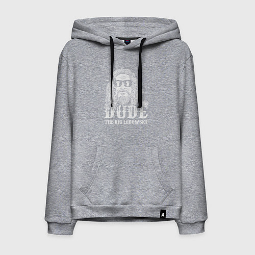 Мужская толстовка-худи Чувак / Меланж – фото 1