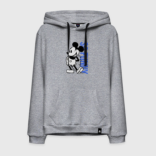 Мужская толстовка-худи So funny Mickey / Меланж – фото 1