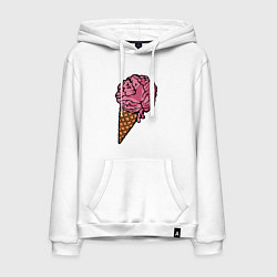 Мужская толстовка-худи Brain ice cream