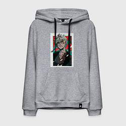 Толстовка-худи хлопковая мужская Адский рай Тёбэй Адза, цвет: меланж