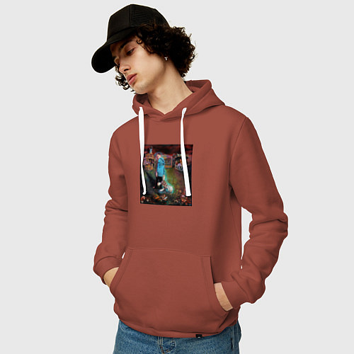 Мужская толстовка-худи Korn - The Serenity of Suffering / Кирпичный – фото 3