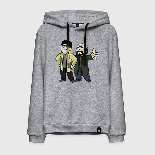 Мужская толстовка-худи Vault Jay and silent Bob / Меланж – фото 1