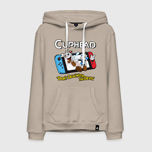 Мужская толстовка-худи Switch cuphead / Миндальный – фото 1
