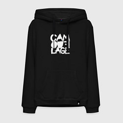 Толстовка-худи хлопковая мужская Camouflage - A synthpop band from germany, цвет: черный