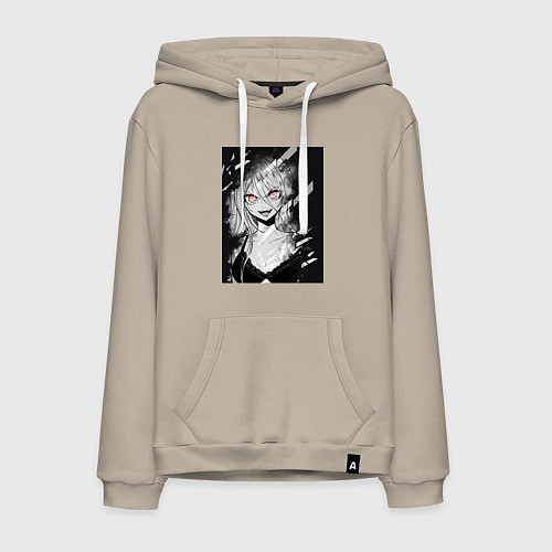 Мужская толстовка-худи Senpai девушка / Миндальный – фото 1