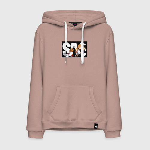 Мужская толстовка-худи Кадзуто Киригая Игрок-одиночка / Пыльно-розовый – фото 1