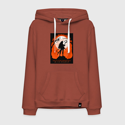 Мужская толстовка-худи Реинкарнация безработного Гилейн Дедорудия / Кирпичный – фото 1