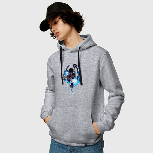 Мужская толстовка-худи Моя геройская академия Даби Альянс злодеев / Меланж – фото 3