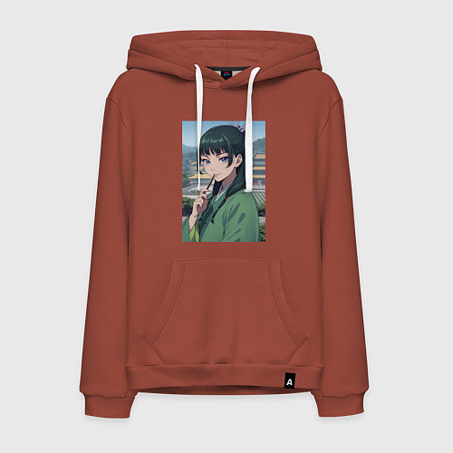 Мужская толстовка-худи Монолог фармацевта Маомао детектив / Кирпичный – фото 1