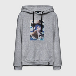 Толстовка-худи хлопковая мужская Реинкарнация безработного Рокси Мигурд, цвет: меланж