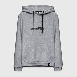 Толстовка-худи хлопковая мужская Кобра в новогодней шапке, цвет: меланж