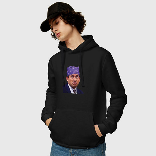 Мужская толстовка-худи Prison mike Michael Scott офис / Черный – фото 3