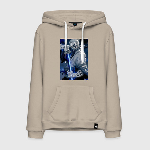 Мужская толстовка-худи Ван-Пис Рюма Симоцуки / Миндальный – фото 1