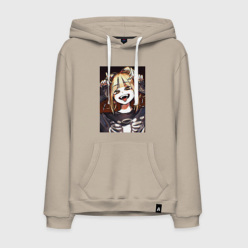 Мужская толстовка-худи Песнь ночных сов Надзуна Нанакуса / Миндальный – фото 1