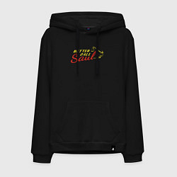 Толстовка-худи хлопковая мужская Better call Saul logo, цвет: черный