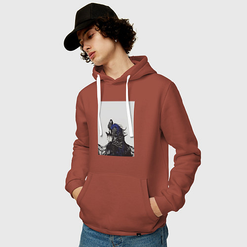 Мужская толстовка-худи Artorias of the Abyss / Кирпичный – фото 3