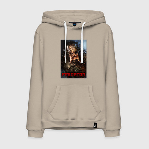 Мужская толстовка-худи Predator movie / Миндальный – фото 1