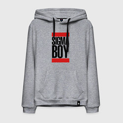 Толстовка-худи хлопковая мужская Sigma boy, цвет: меланж