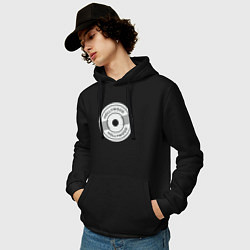 Толстовка-худи хлопковая мужская USA Hollywood, цвет: черный — фото 2
