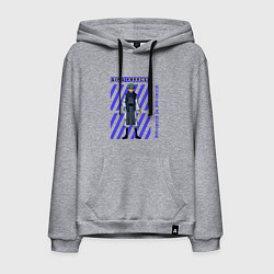 Толстовка-худи хлопковая мужская Хантер Гинг, цвет: меланж