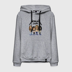 Толстовка-худи хлопковая мужская Metallica juniors - cartoon, цвет: меланж