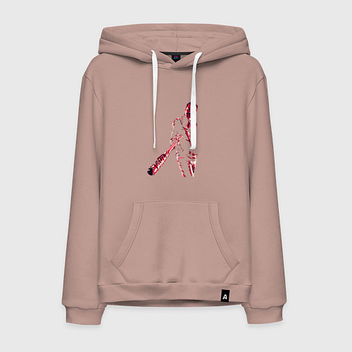 Мужская толстовка-худи Ниган с Люсиль / Пыльно-розовый – фото 1