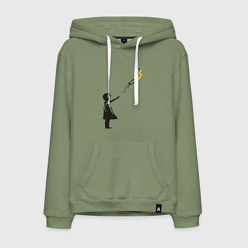 Мужская толстовка-худи Девочка и банан / Авокадо – фото 1