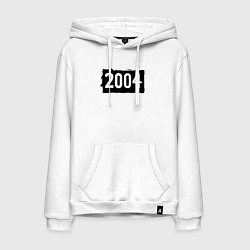 Толстовка-худи хлопковая мужская Черный квадрат 2004, цвет: белый