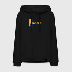 Толстовка-худи хлопковая мужская NBA Pacers, цвет: черный