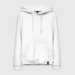 Толстовка-худи хлопковая мужская Памятка клиентам парикмахер, цвет: белый