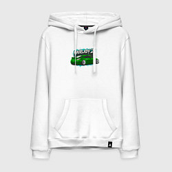 Толстовка-худи хлопковая мужская Nissan 350Z JDM стиль, цвет: белый