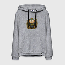 Толстовка-худи хлопковая мужская Эрик Картман в fallout, цвет: меланж