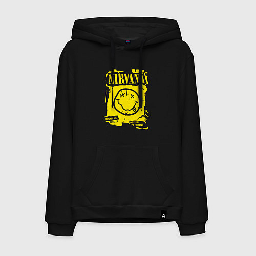 Мужская толстовка-худи Nirvana 1987 / Черный – фото 1