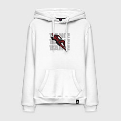 Толстовка-худи хлопковая мужская Deadpool bang, цвет: белый