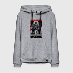 Толстовка-худи хлопковая мужская Berserk - poster, цвет: меланж