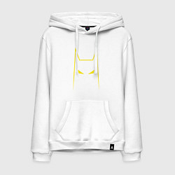 Толстовка-худи хлопковая мужская Batman minimalism, цвет: белый