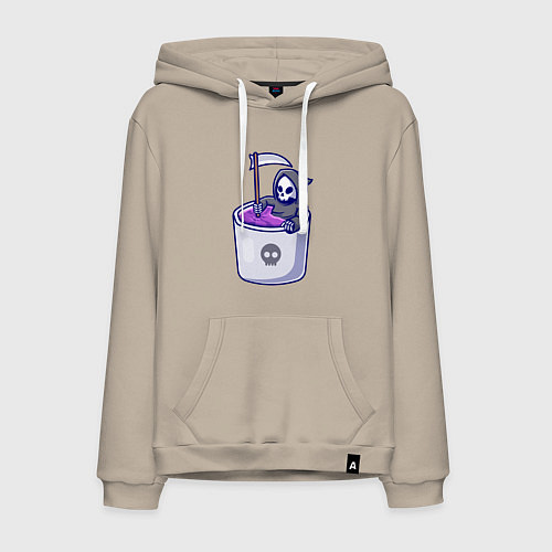 Мужская толстовка-худи Ванна смерти / Миндальный – фото 1